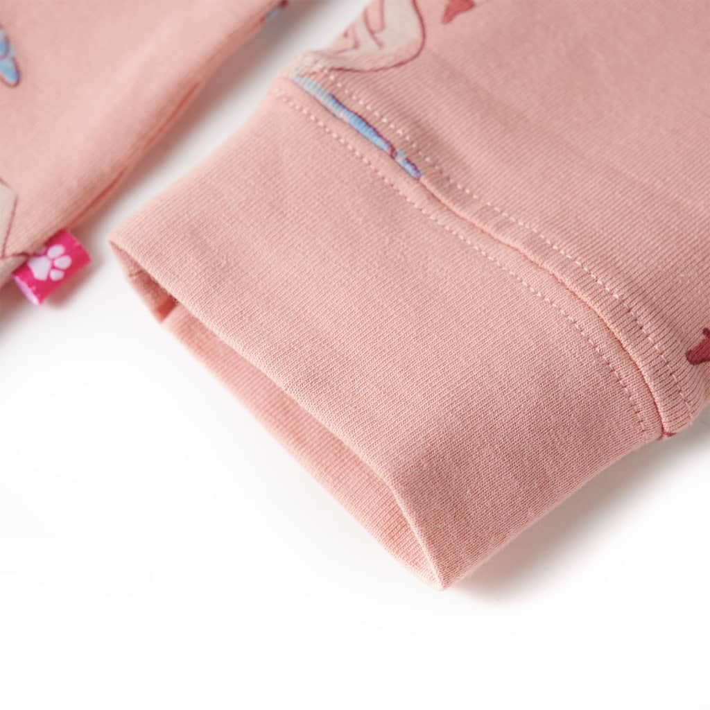 Kids' Pyjamas with Long Sleeves Light Pink 104