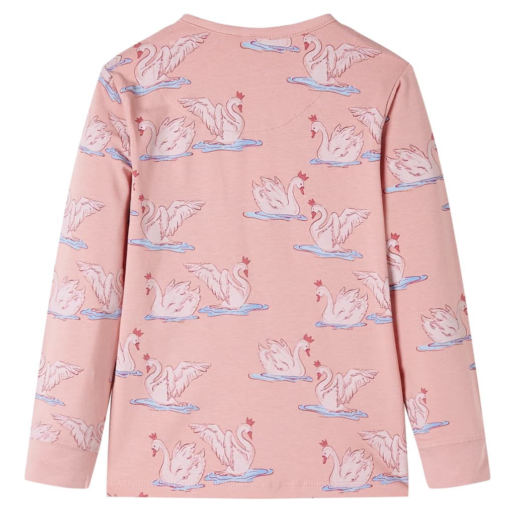 Kids' Pyjamas with Long Sleeves Light Pink 128