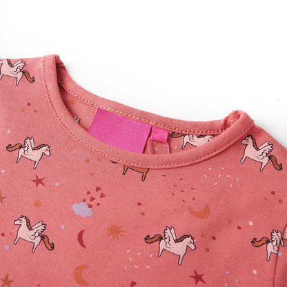 Kids' Pyjamas with Long Sleeves Old Pink 92