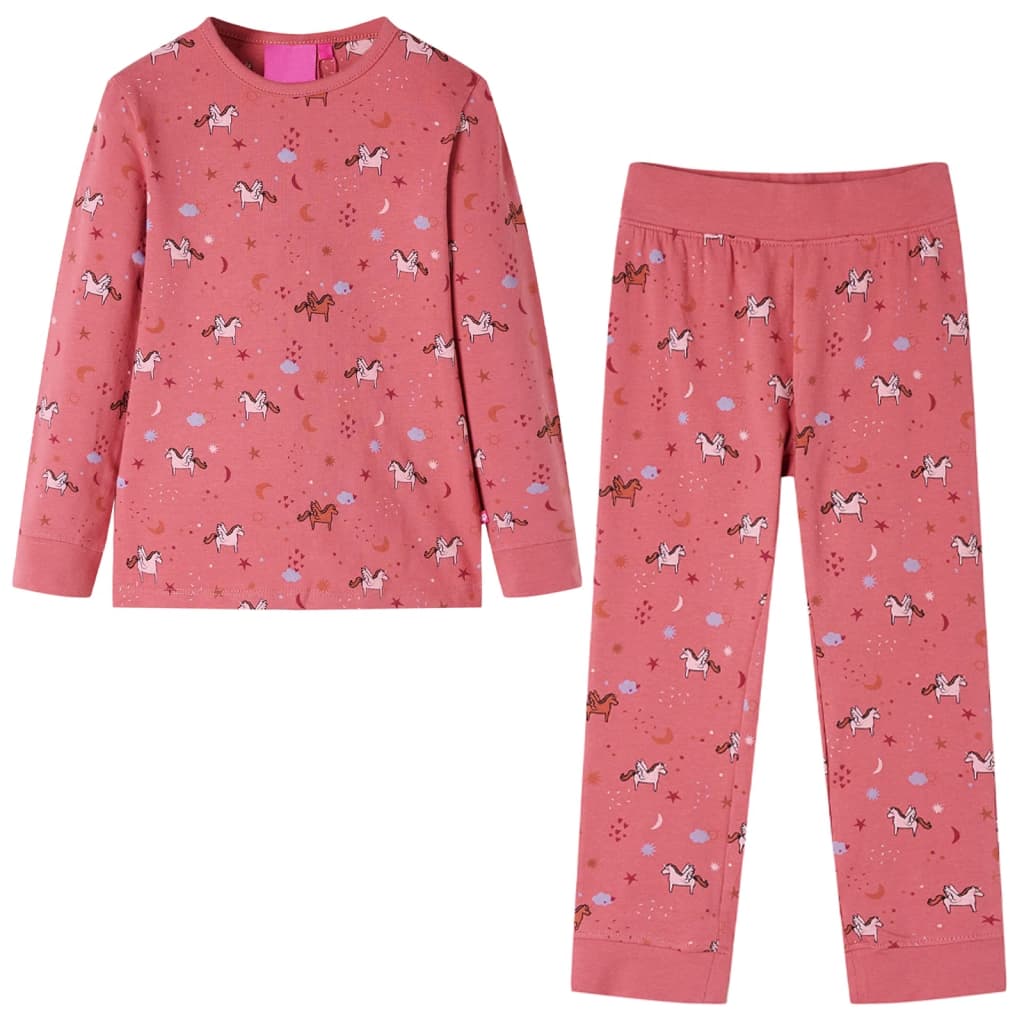 Kids' Pyjamas with Long Sleeves Old Pink 104