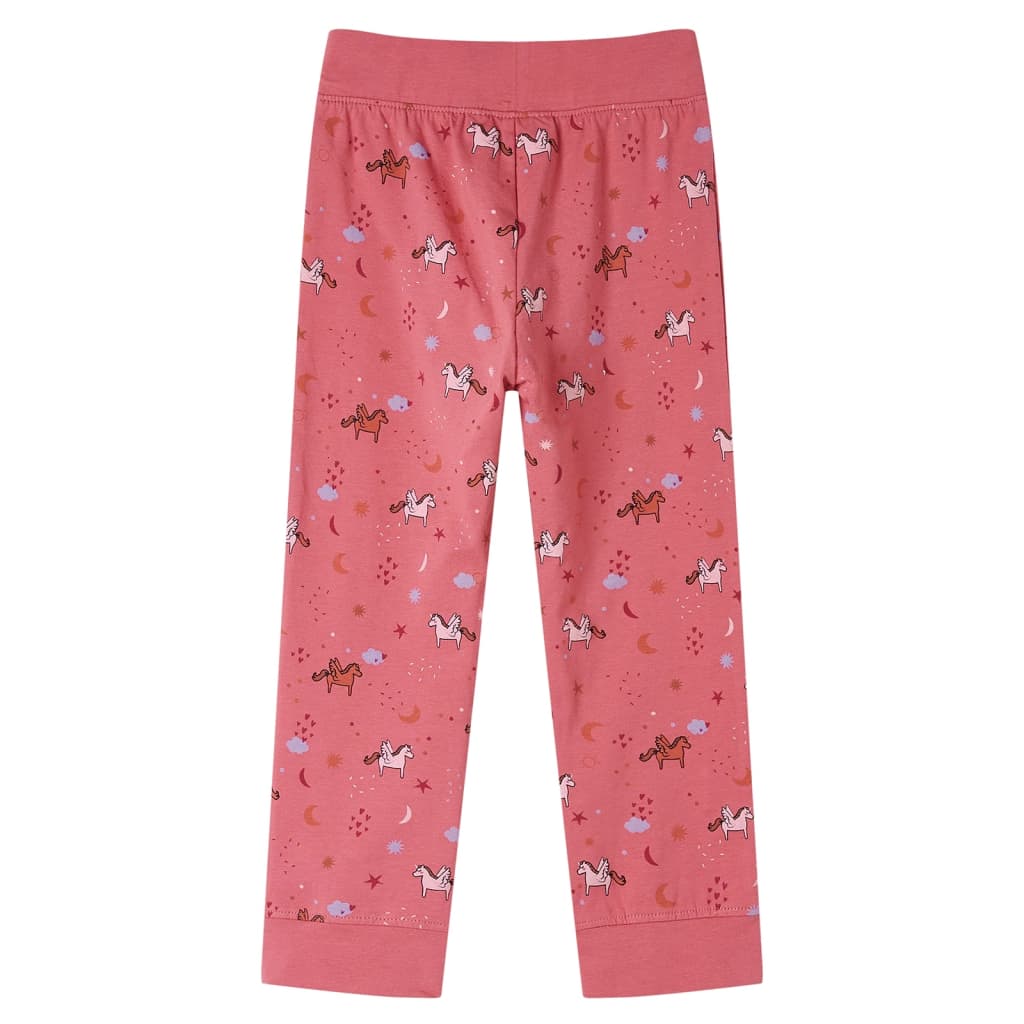 Kids' Pyjamas with Long Sleeves Old Pink 116