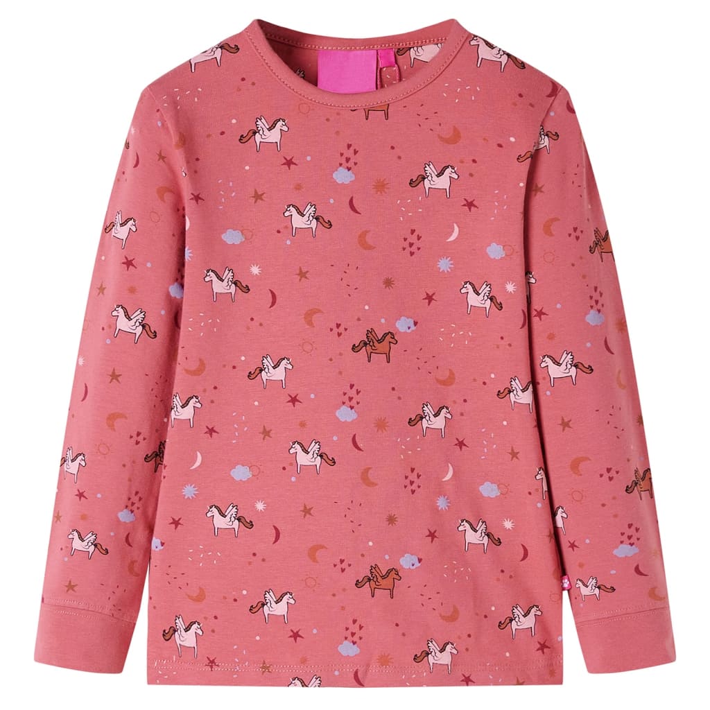 Kids' Pyjamas with Long Sleeves Old Pink 128