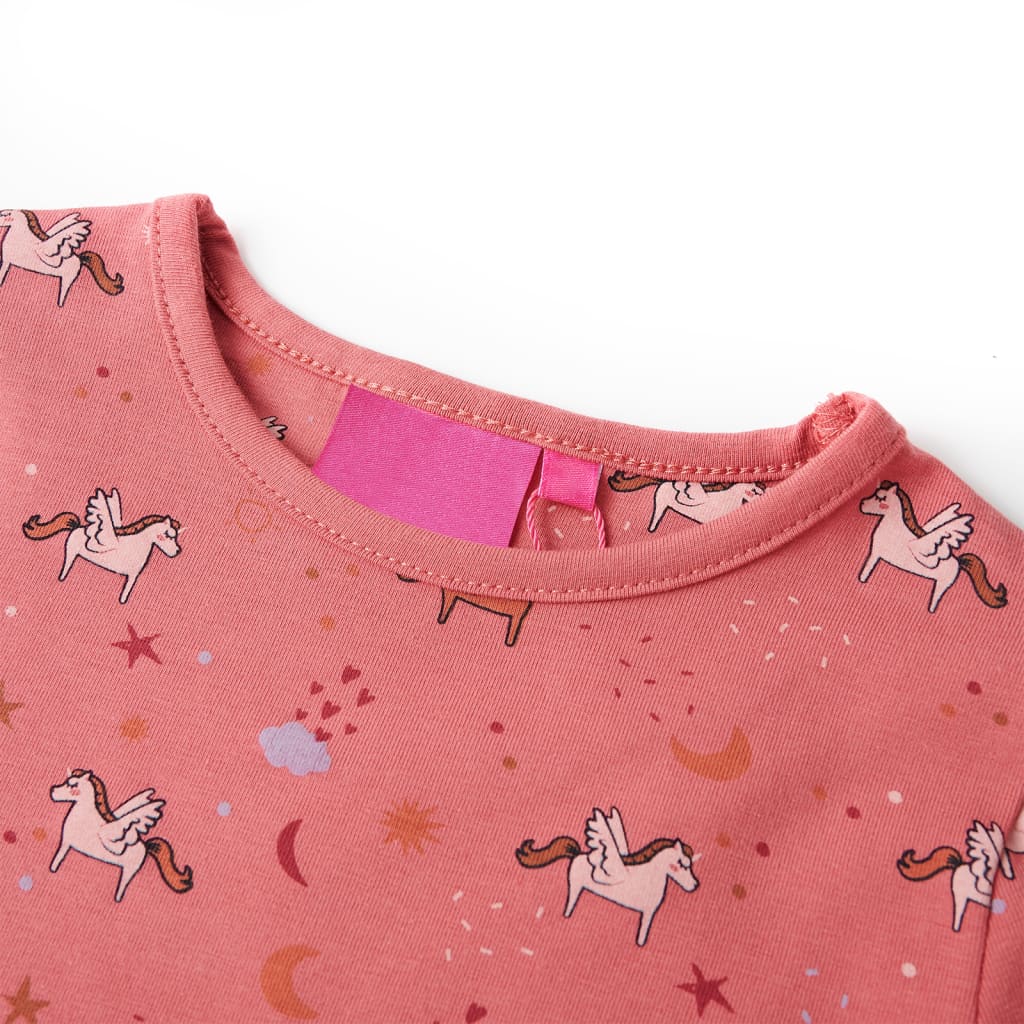 Kids' Pyjamas with Long Sleeves Old Pink 128