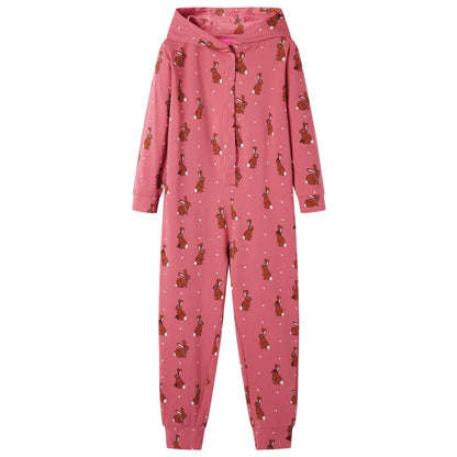 Kids' Hooded Onesie Old Pink 92