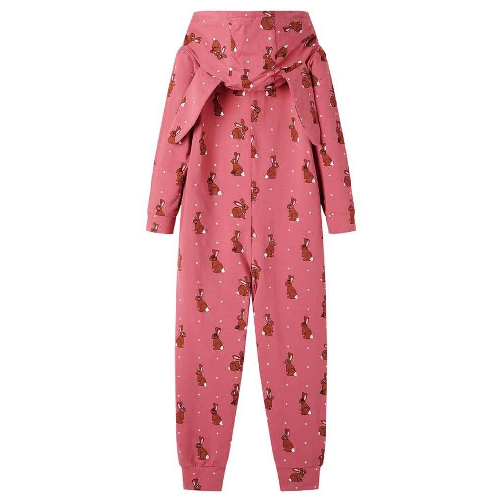 Kids' Hooded Onesie Old Pink 104