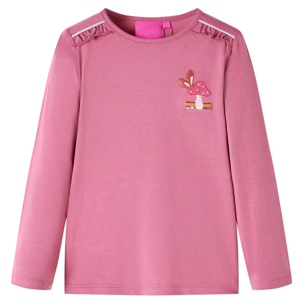 Kids' T-shirt with Long Sleeves Raspberry 92