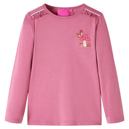 Kids' T-shirt with Long Sleeves Raspberry 92