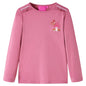 Kids' T-shirt with Long Sleeves Raspberry 92