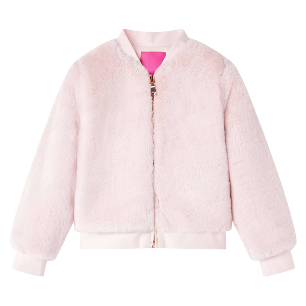 Kids' Jacket Faux Fur Soft Pink 104