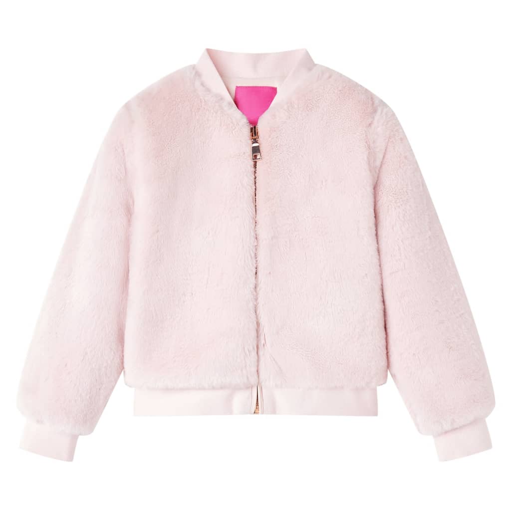 Kids' Jacket Faux Fur Soft Pink 116