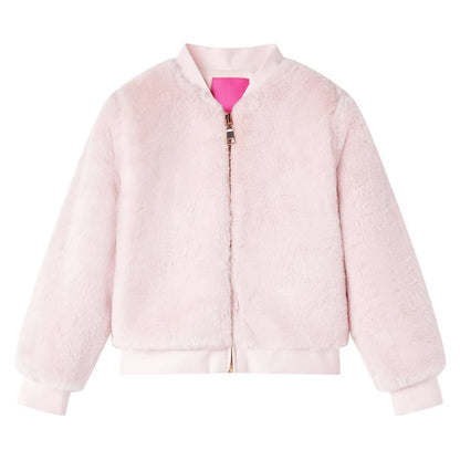 Kids' Jacket Faux Fur Soft Pink 116