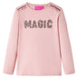 Kids' T-shirt with Long Sleeves Light Pink 92