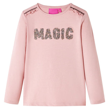 Kids' T-shirt with Long Sleeves Light Pink 104