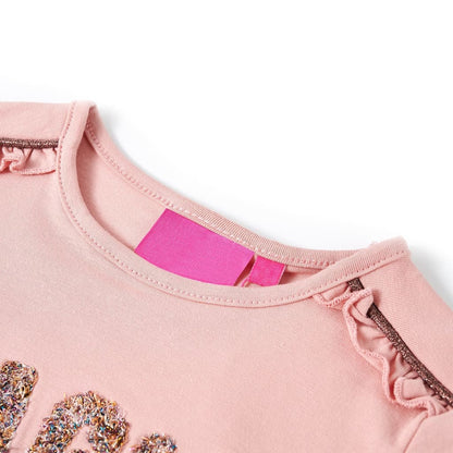 Kids' T-shirt with Long Sleeves Light Pink 104