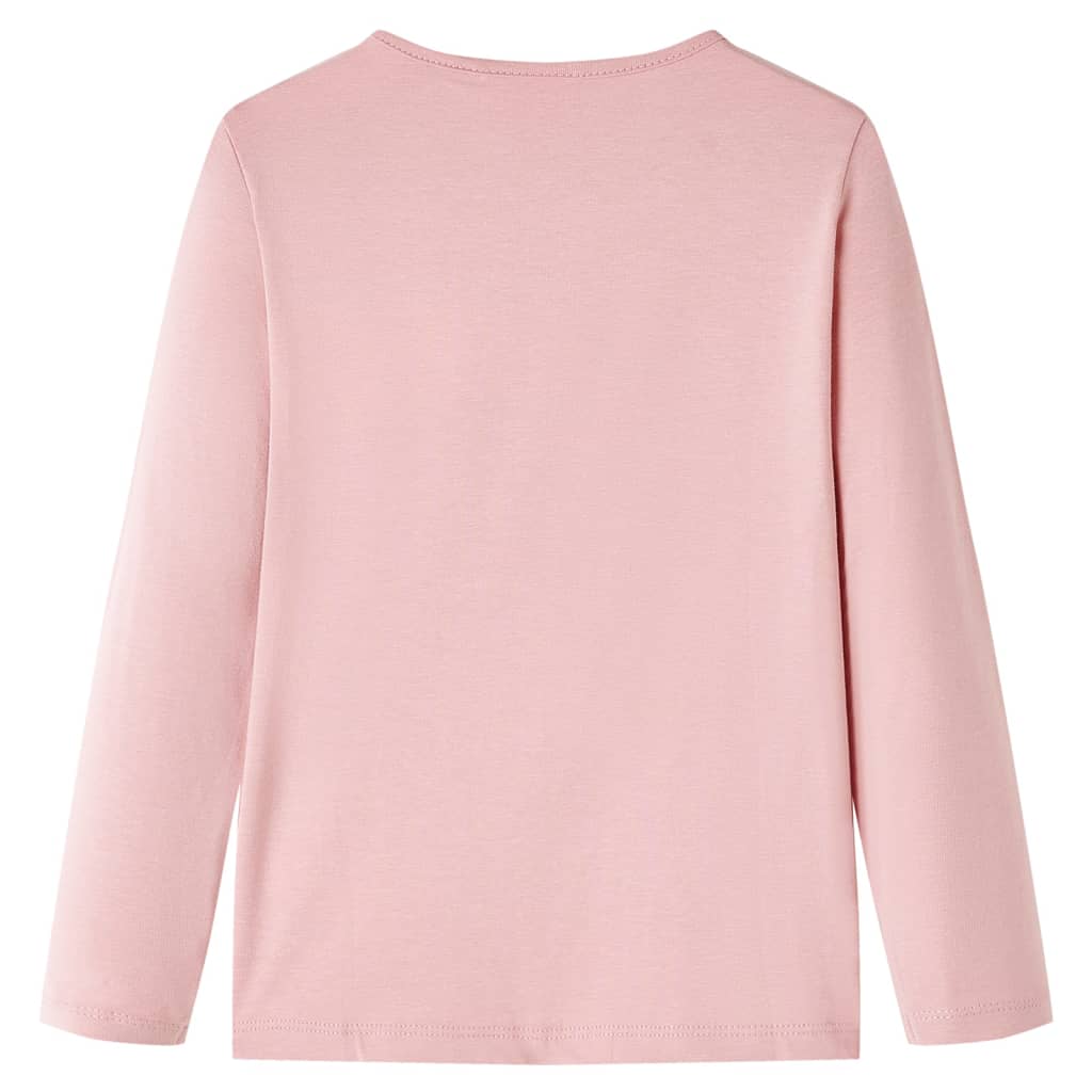 Kids' T-shirt with Long Sleeves Light Pink 128