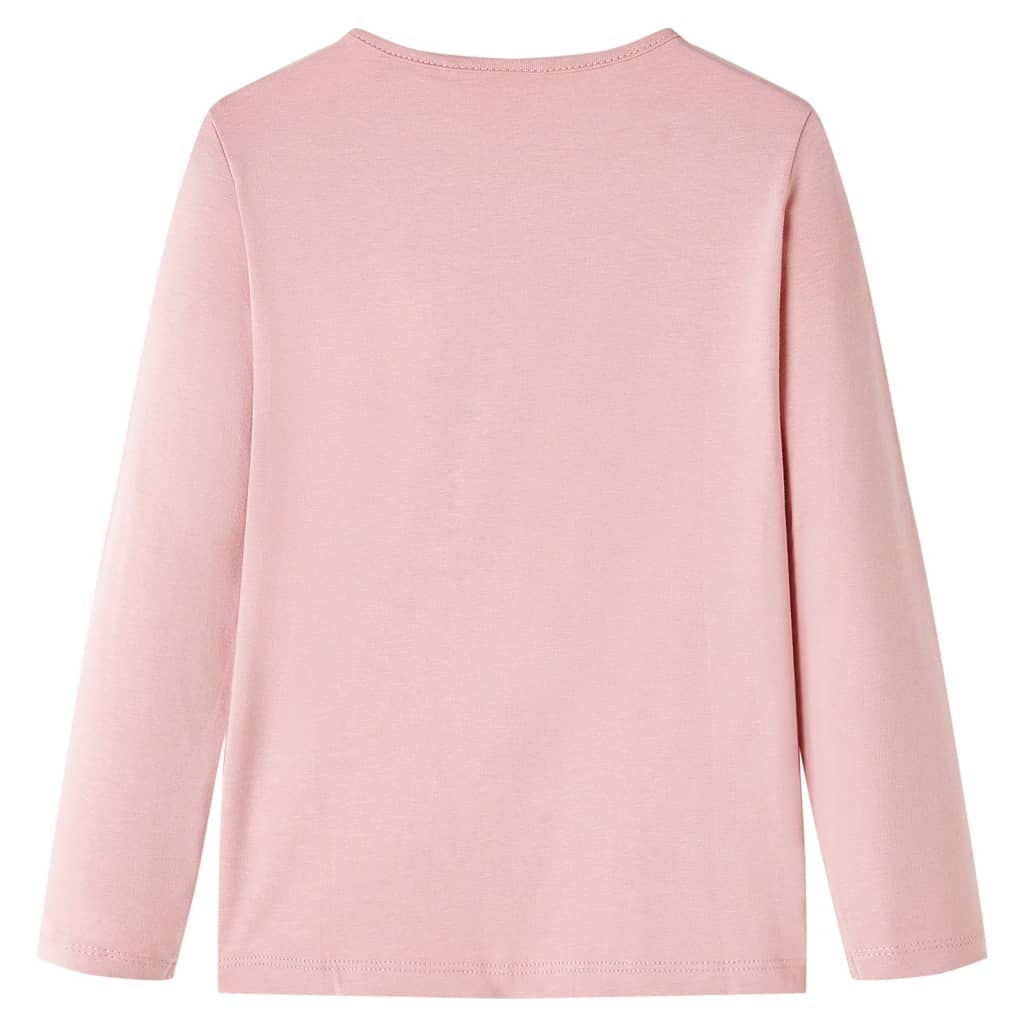 Kids' T-shirt with Long Sleeves Light Pink 140