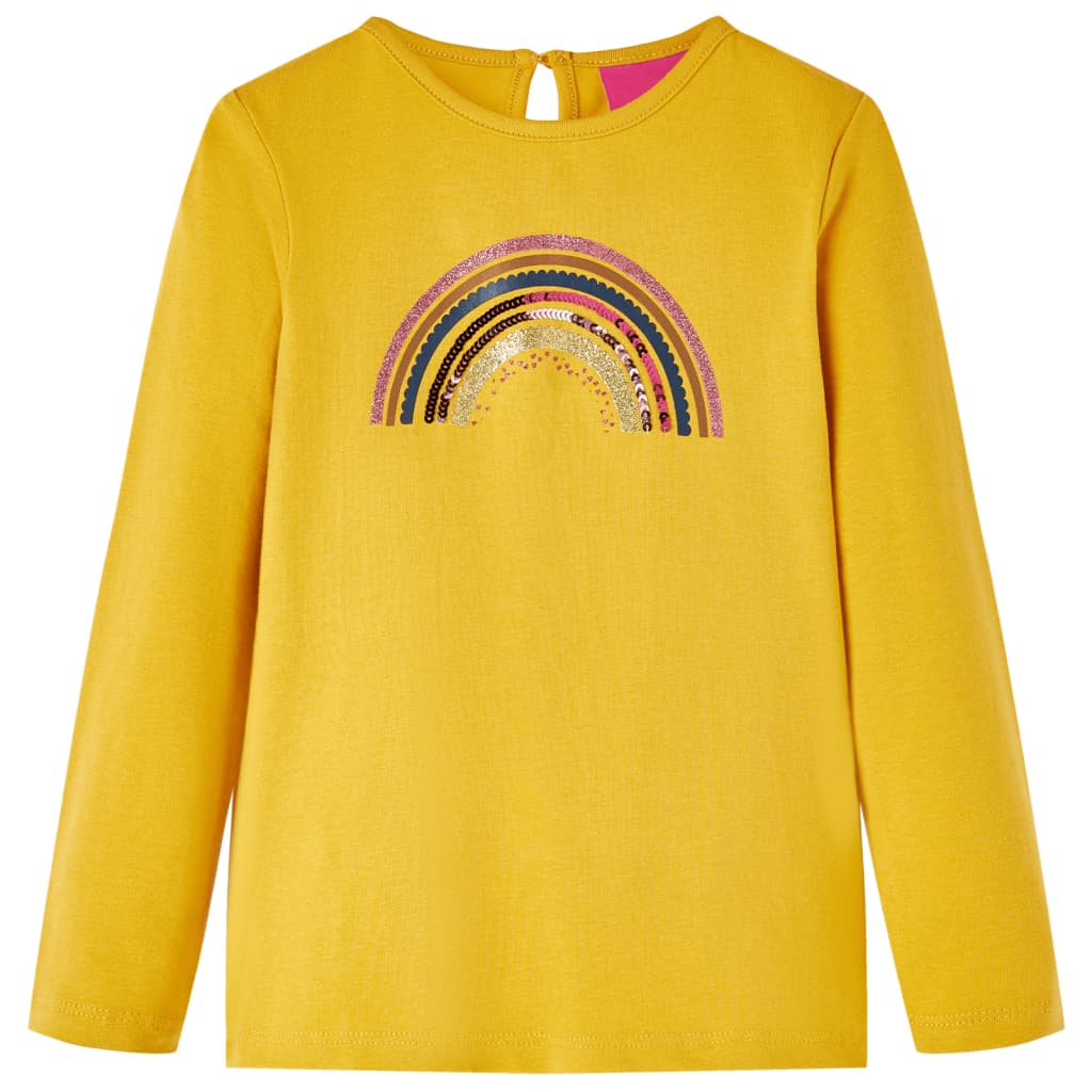 Kids' T-shirt with Long Sleeves Ochre 92