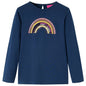 Kids' T-shirt with Long Sleeves Navy Blue 140