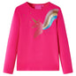 Kids' T-shirt with Long Sleeves Bright Pink 116