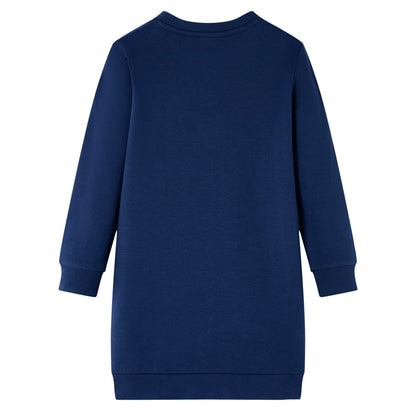 Kids' Sweatshirt Dress Navy 116