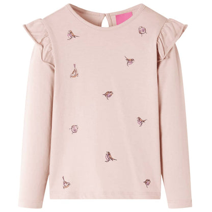 Kids' T-shirt with Long Sleeves Pink 116