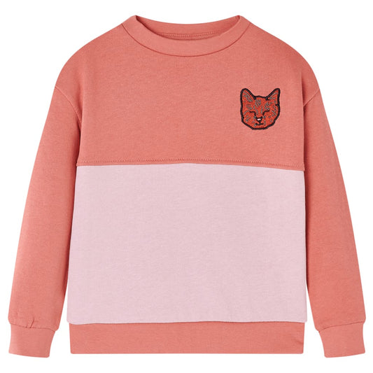 Kids' Sweatshirt Colour Block Pink 92