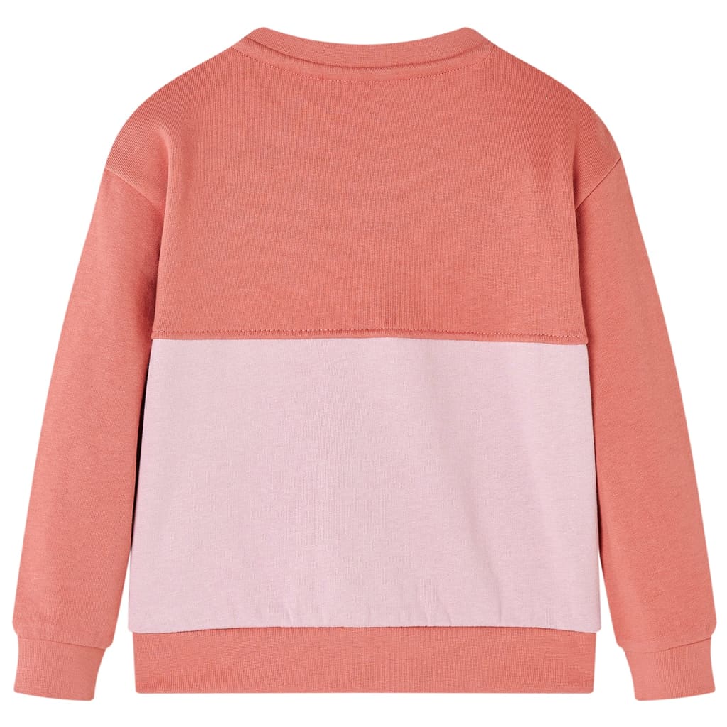 Kids' Sweatshirt Colour Block Pink 92