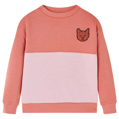 Kids' Sweatshirt Colour Block Pink 104