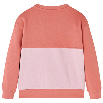 Kids' Sweatshirt Colour Block Pink 128