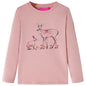 Kids' T-shirt with Long Sleeves Pink 140