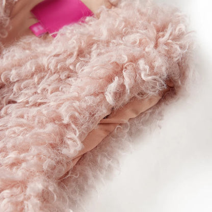 Kids' Vest Faux Fur Light Pink 92