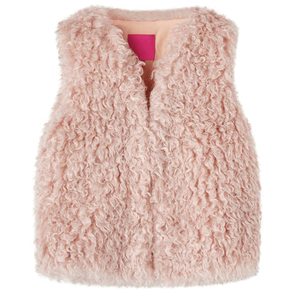 Kids' Vest Faux Fur Light Pink 104