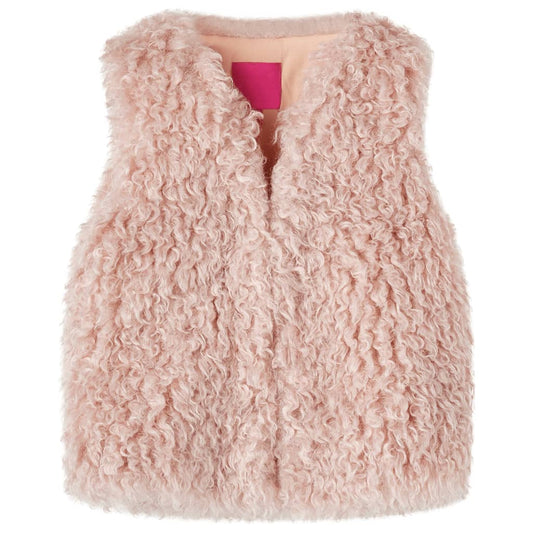 Kids' Vest Faux Fur Light Pink 104