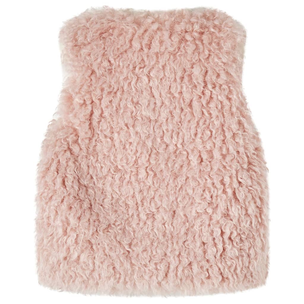 Kids' Vest Faux Fur Light Pink 104