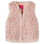 Kids' Vest Faux Fur Light Pink 128