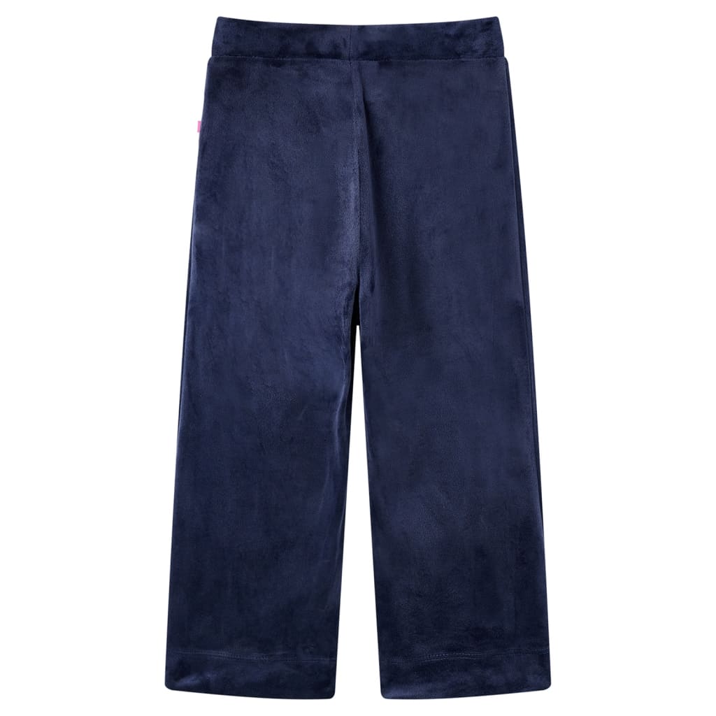 Kids' Pants Velvet Dark Blue 92