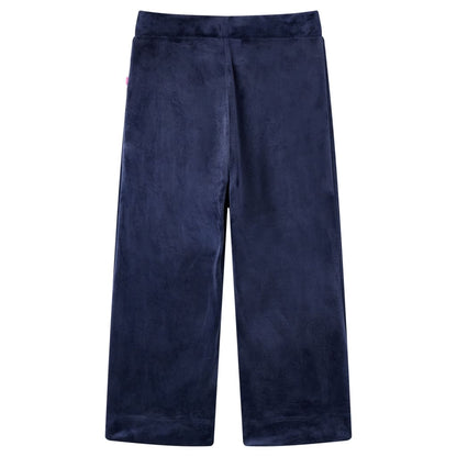 Kids' Pants Velvet Dark Blue 92