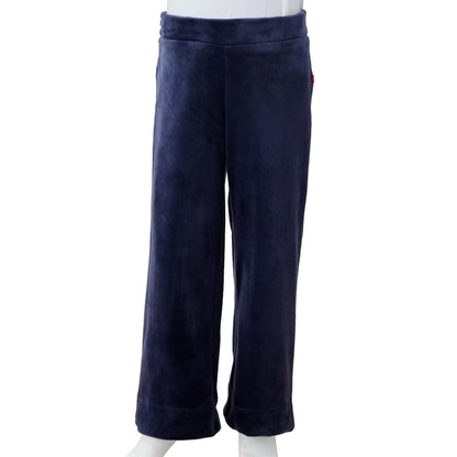 Kids' Pants Velvet Dark Blue 116