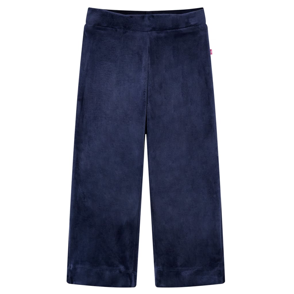 Kids' Pants Velvet Dark Blue 128