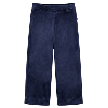 Kids' Pants Velvet Dark Blue 140