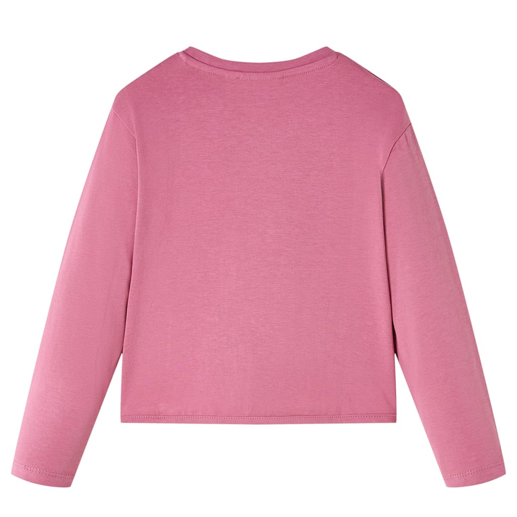 Kids' T-shirt with Long Sleeves Raspberry 92