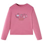 Kids' T-shirt with Long Sleeves Raspberry 128