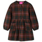 Kids' Dress with Long Sleeves Cognac 128