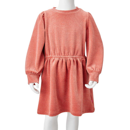 Kids' Dress with Long Sleeves Medium Pink 92