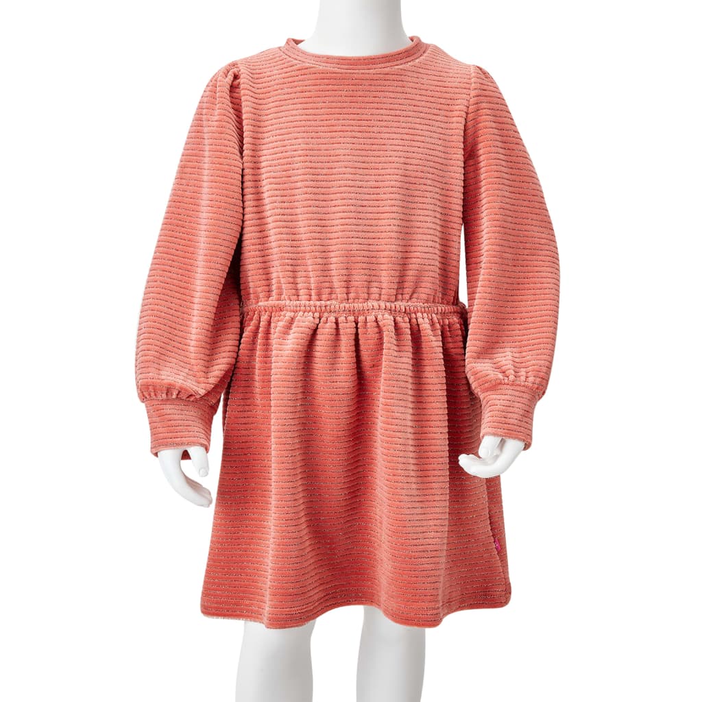 Kids' Dress with Long Sleeves Medium Pink 104