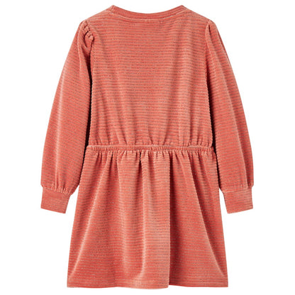 Kids' Dress with Long Sleeves Medium Pink 128