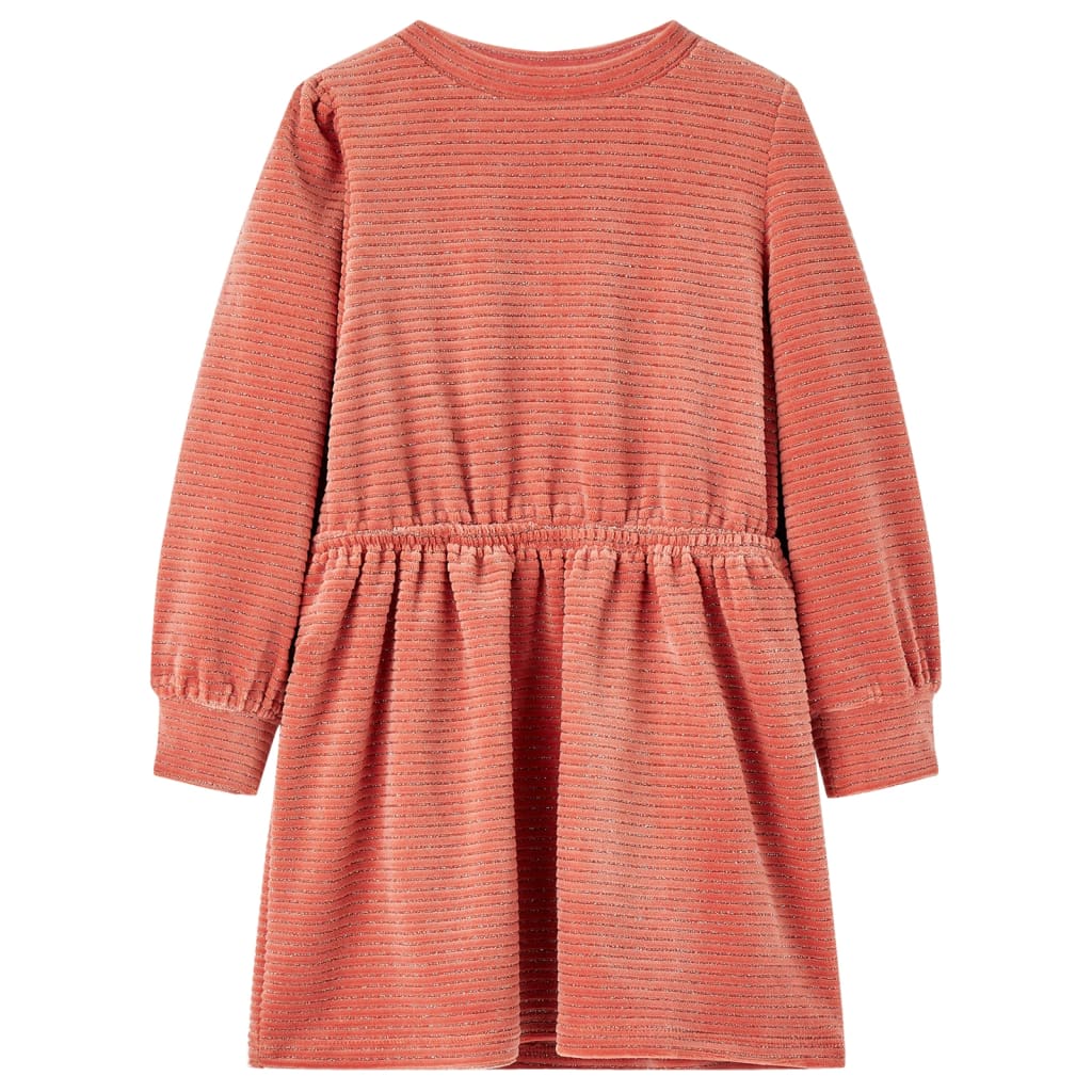 Kids' Dress with Long Sleeves Medium Pink 140