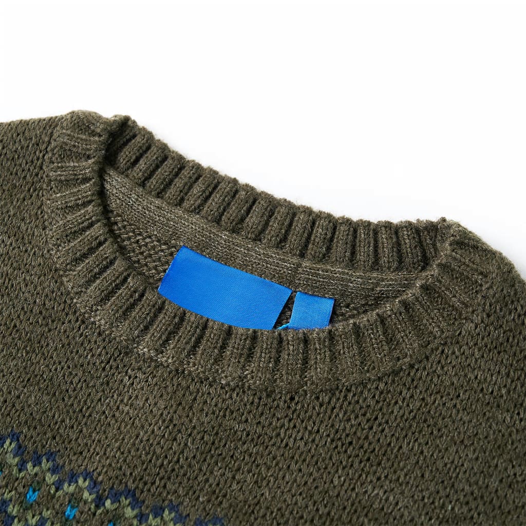 Kids' Sweater Knitted Khaki 92