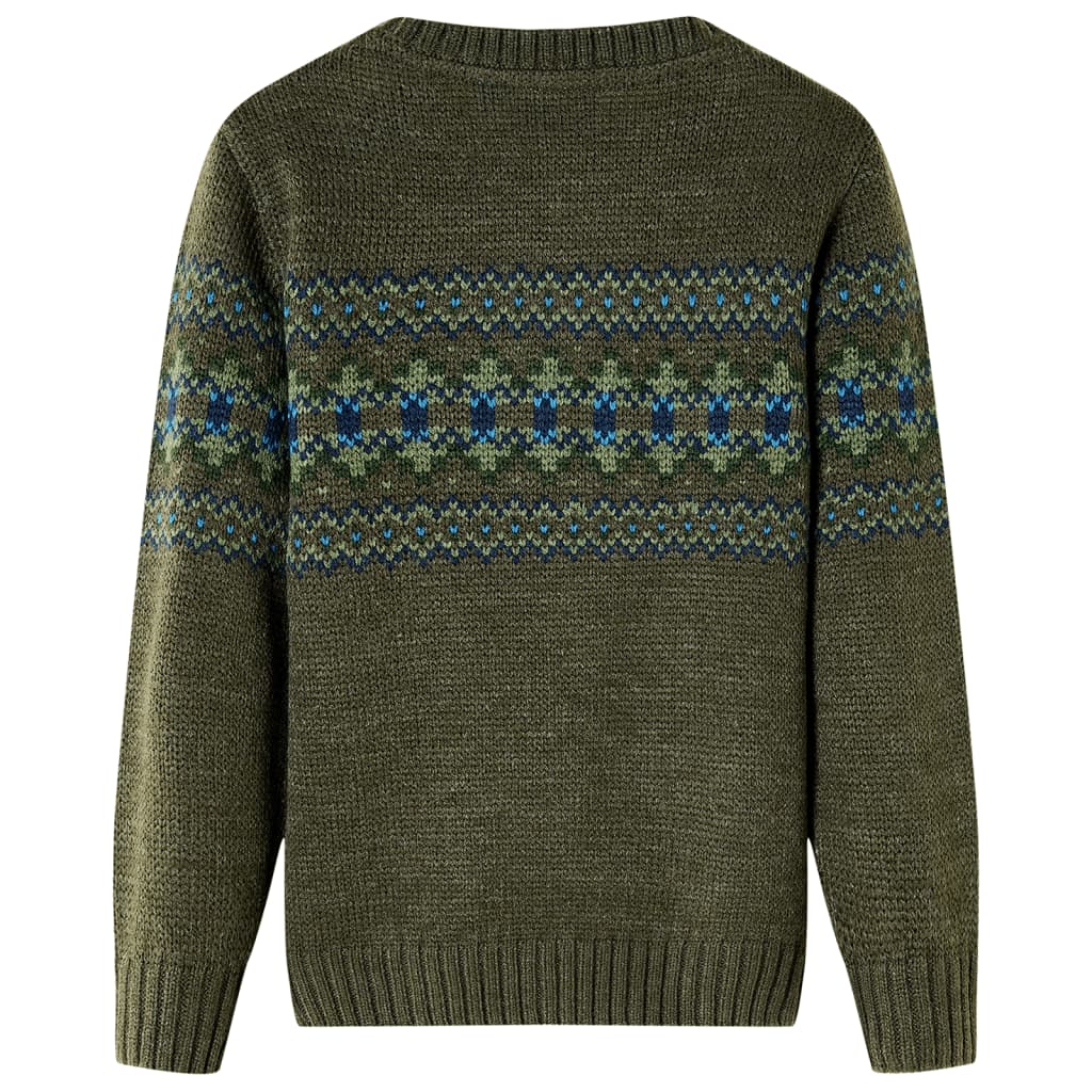 Kids' Sweater Knitted Khaki 116