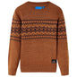 Kids' Sweater Knitted Cognac 92